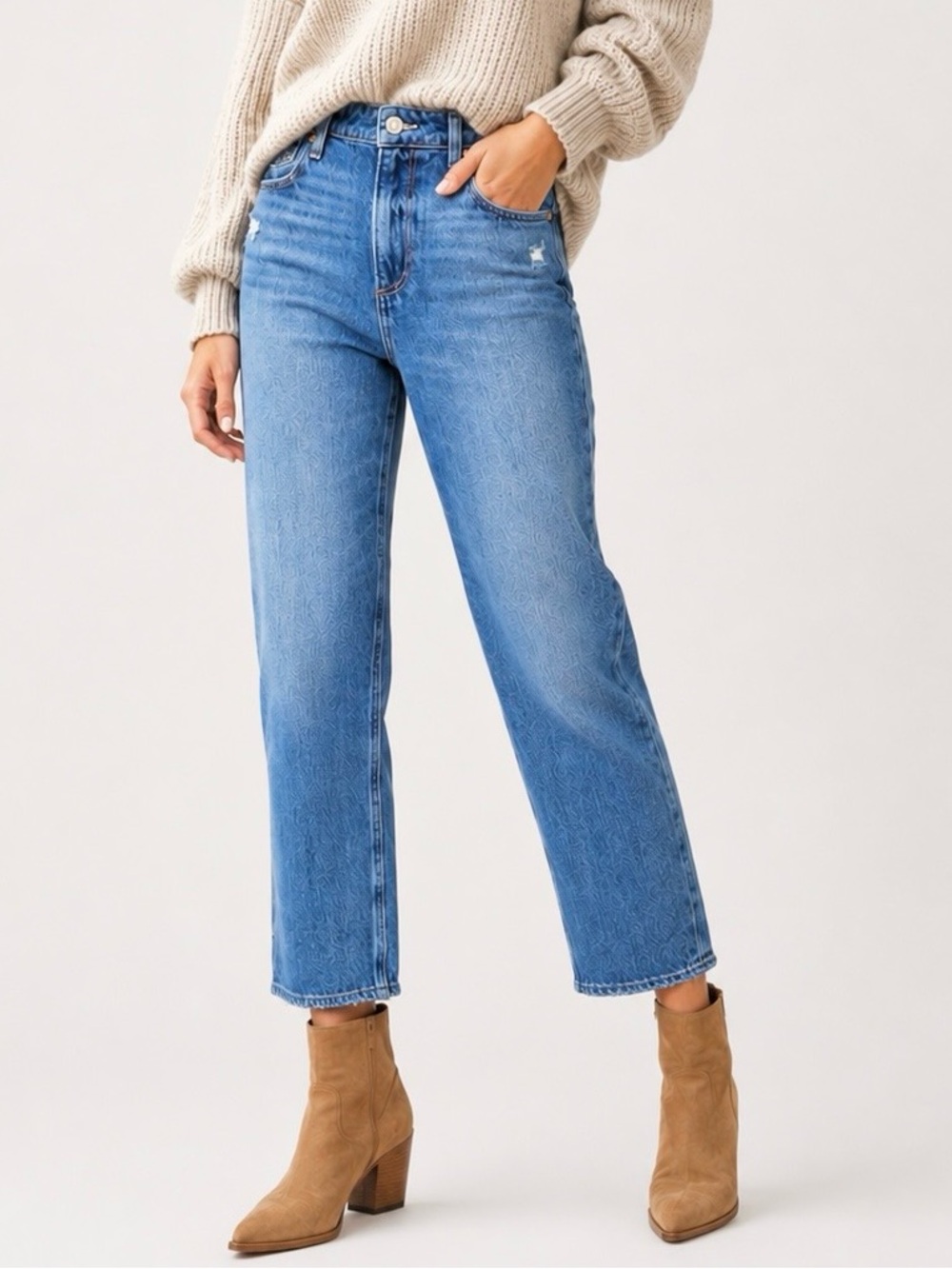 Paige Noella “Azalea” Wash Straight Leg Jeans Size 26
